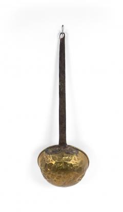 American Country Brass and Iron Ladle - 4670315
