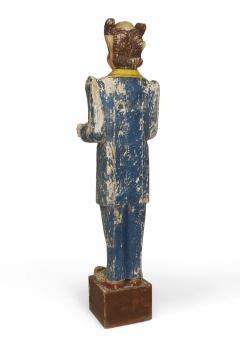 American Country Carved Wooden Clown - 4520135