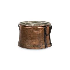 American Country Large Copper Firewood Bucket - 4695073