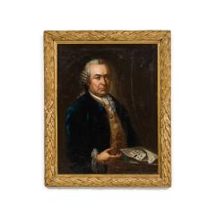 American Country Man in Blue Coat Portrait - 4653903