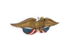 American Country Painted Eagle and American Flag - 4517512