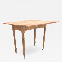 American Country Rustic Red Painted Drop Leaf Table - 1431591