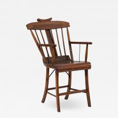American Country Stained Pine Arm Chair - 1407933
