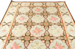 American Country Style Crewel Floral Rug - 4662161