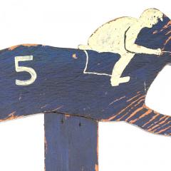 American Country Wooden Horse Rider Sculpture - 4408265