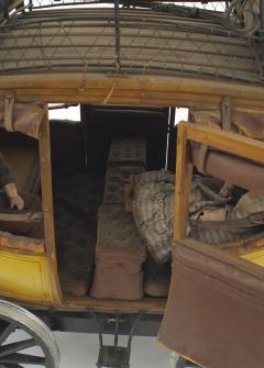 American Country Wooden Train Coach Model - 4519667