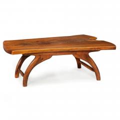 American Craft Live Edge Walnut Coffee Table by Philip Andrews - 4484816
