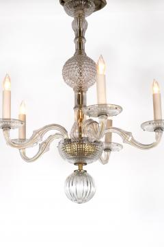 American Cut Crystal and Brass Chandelier Circa 1930 - 3606833