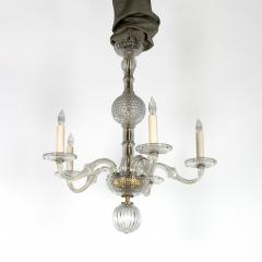 American Cut Crystal and Brass Chandelier Circa 1930 - 3606834