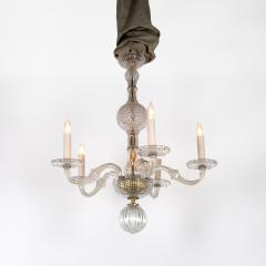 American Cut Crystal and Brass Chandelier Circa 1930 - 3606835