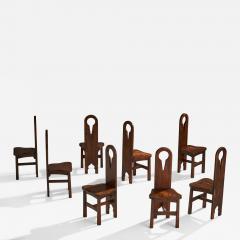 American Designer Dining Room Chairs in Pine USA 1910s - 4797799