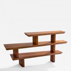 American Designer Shelf in Walnut USA 1950s - 4798536