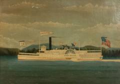 American Ebonized Greyhound Boat Painting - 4539823