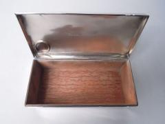 American Edwardian Sterling Silver Fox Hunt Box with Essex Crystal - 4533519