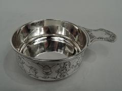 American Edwardian Sterling Silver Porringer with Circus Animals - 3760177