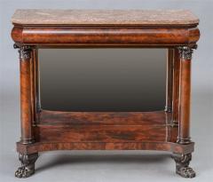 American Empire Carved Mahogany Pier Table - 3803621