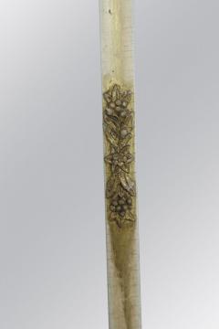 American Empire Column Form 3 Section Giltwood Overmantel Wall Mirror - 4171130