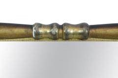 American Empire Column Form 3 Section Giltwood Overmantel Wall Mirror - 4171132