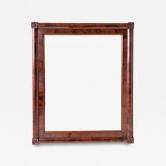 American Empire Flame Mahogany Wall Mirror - 4465452