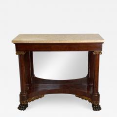 American Empire Mahogany Console Table Circa 1830 - 1405529