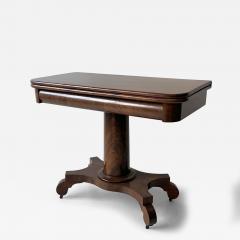 American Empire Mahogany flip top Game table  - 4504012