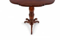 American Federal Mahogany Tilt Top Scalloped Table - 1437936