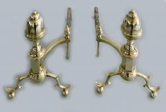 American Federal Period Acorn Top Andirons - 1752433