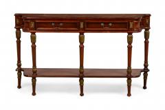 American Federal Style Merrion Cherry Veneer Console Table - 4658079