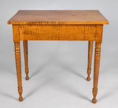 American Federal Tiger Maple Side Table - 3943911