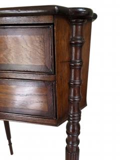 American Federal mahogany 2 drawer end table - 4659226