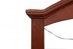 American Folk Art Red Painted Hanging Wall Mounted Shelf 19th century - 4501807