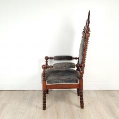 American Gothic Large Armchair circa 1870 - 3687728