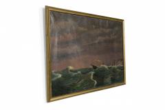 American Heavy Seas Ship Painting - 4636251
