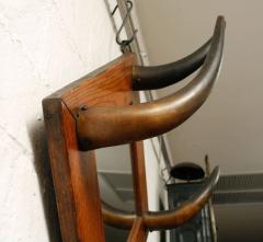 American Horn Hat Rack with Mirror - 4262699