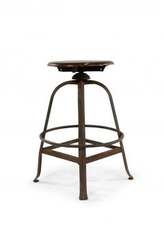 American Industrial Metal Swivel Stool - 4673266