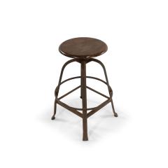 American Industrial Metal Swivel Stool - 4735427
