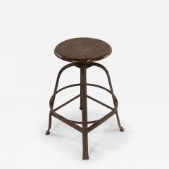 American Industrial Metal Swivel Stool - 4735453