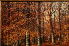 American Landscape Painting of Beech Woods in Autumn by William Snyder - 4487373