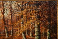 American Landscape Painting of Beech Woods in Autumn by William Snyder - 4487374