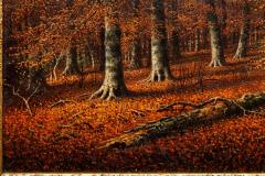 American Landscape Painting of Beech Woods in Autumn by William Snyder - 4487376