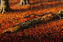 American Landscape Painting of Beech Woods in Autumn by William Snyder - 4487380