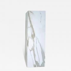 American Made Porcelain 36 Tall Pedestal in Faux Variegated Marble - 3900519