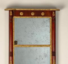 American Mahogany Pier Mirror 19th Century - 1556294