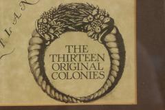 American Maple Print Of 13 Colonies - 3198620