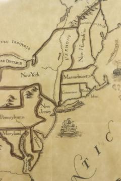 American Maple Print Of 13 Colonies - 3198624