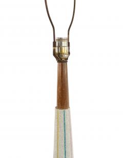 American Mid Century Beige Porcelain Table Lamp - 1377864