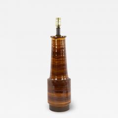 American Mid Century Brown Ceramic Table Lamp - 1382835