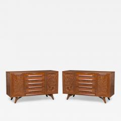 American Mid Century Cerused Oak Four Drawer Credenza - 4166454