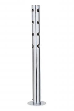 American Mid Century Chrome Cylindrical Floor Flamp - 4162456