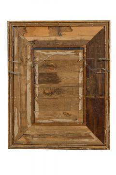 American Mid Century Gilt Wall Mirror with Geometric Frame - 4650195